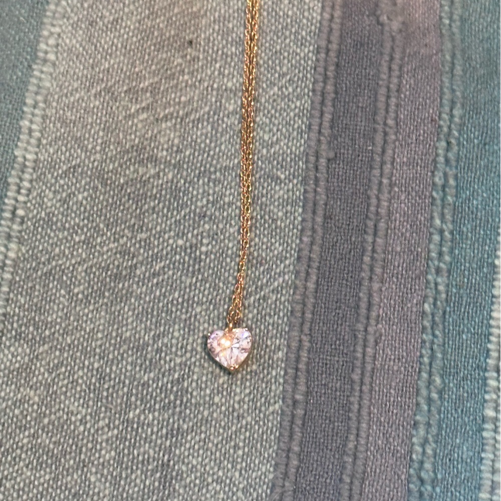NWT KATE SPADE CRYSTAL HEART NECKLACE